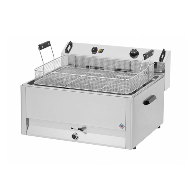 Friggitrice elettrica per pasticceria professionale da banco con 1 vasca FPR 16 Lt – FRI01552