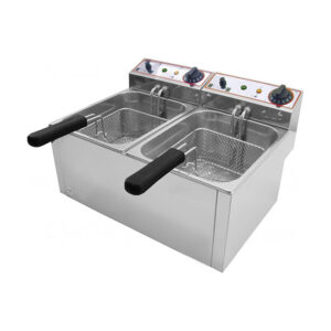Friggitrice professionale da banco elettrica con 2 vasche FR 6 Lt + 6 Lt – FRI01575