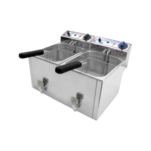 Friggitrice professionale da banco elettrica con 2 vasche FR 10 Lt + 10 Lt – FRI01577