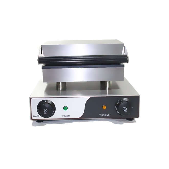 Macchina per waffle elettrica piastra in ghisa 270x185 mm 1500 W P 370 mm WF 2 – WAF01005 - immagine 2