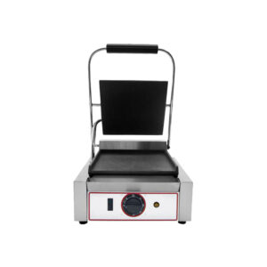 Piastra grill in ghisa elettrica da banco liscia sotto liscia sopra L1 – PIA01600