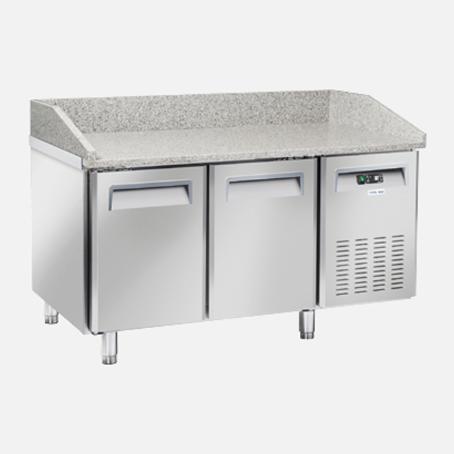 Tavolo per pizza refrigerato per vassoi 600x400mm - QZ 20