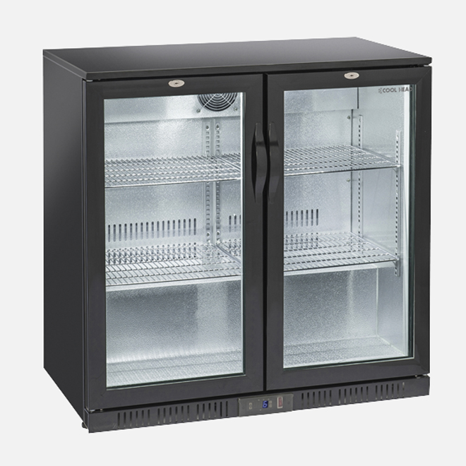 Retro banco refrigerato a N.2 porte battente (altezza 900mm) - BBC 208H