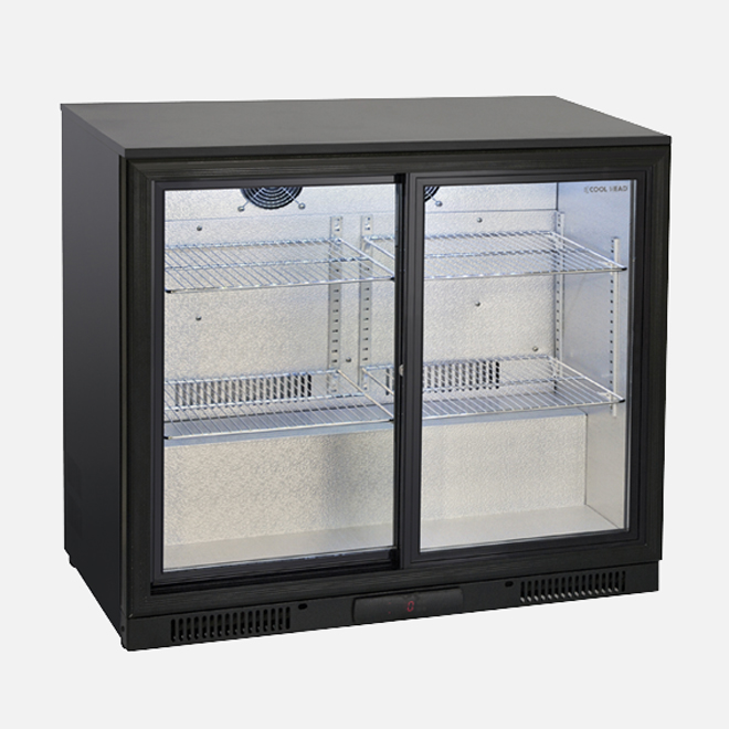 Retro banco refrigerato a N.2 porte scorrevoli (altezza 860mm) - BBC 286S