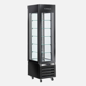 Vetrina panoramica refrigerata da 300 lt. (colore nero) - VRP 304B