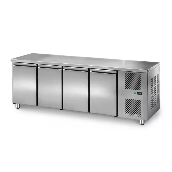 Tavolo Refrigerato quattro porte Modello TF04MIDGN In acciaio inox