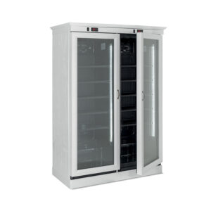 Espositore verticale per bevande 2 porte Barrique White RVTNWW-2P