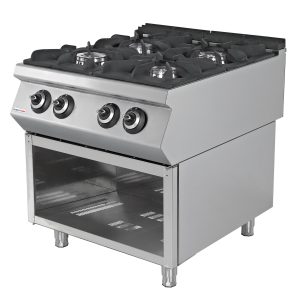 CUCINA 4 FUOCHI SENZA FORNO A GAS - FUSCO CHEF - linea 90