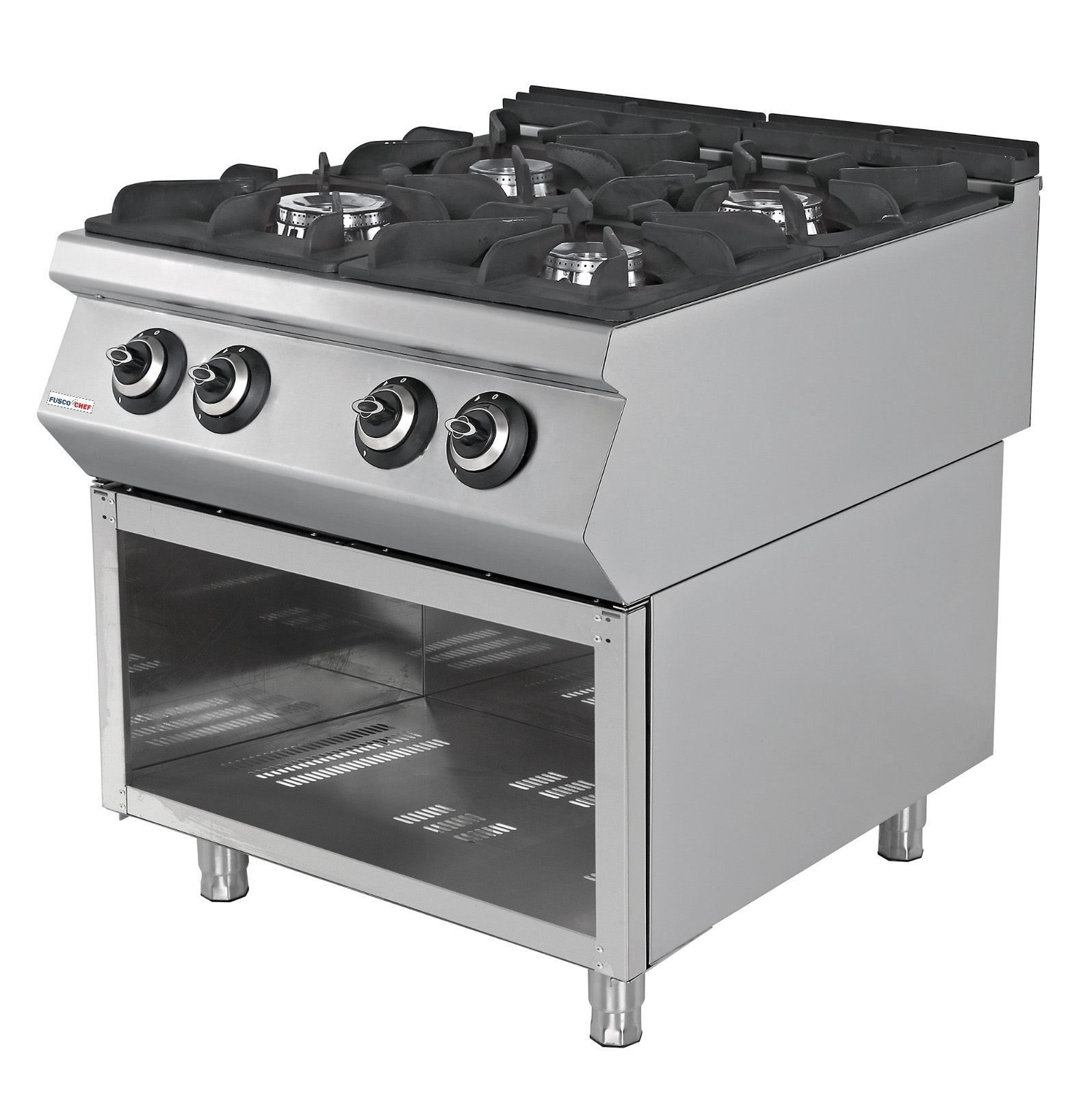 CUCINA 4 FUOCHI SENZA FORNO A GAS - FUSCO CHEF - linea 70