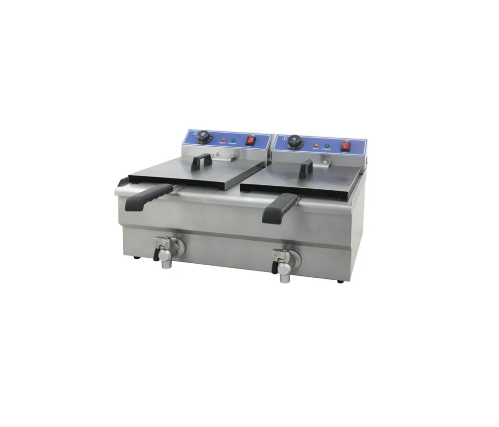 Friggitrice 2 vasche elettrica 10+10L