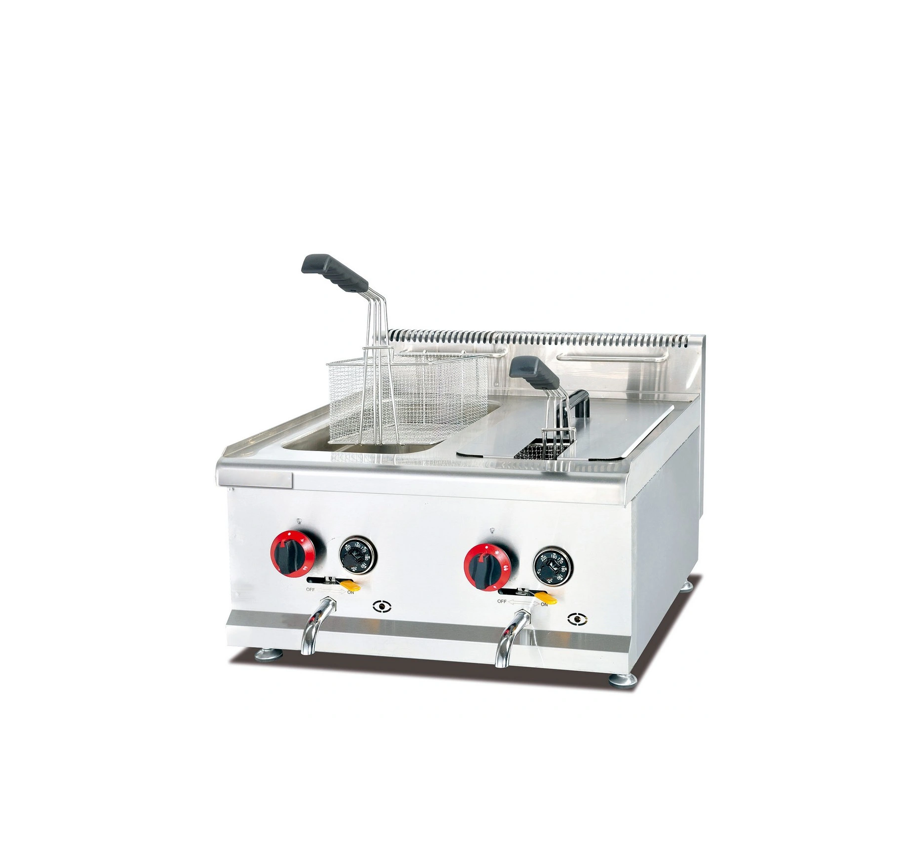 Friggitrice a gas doppio cestello
