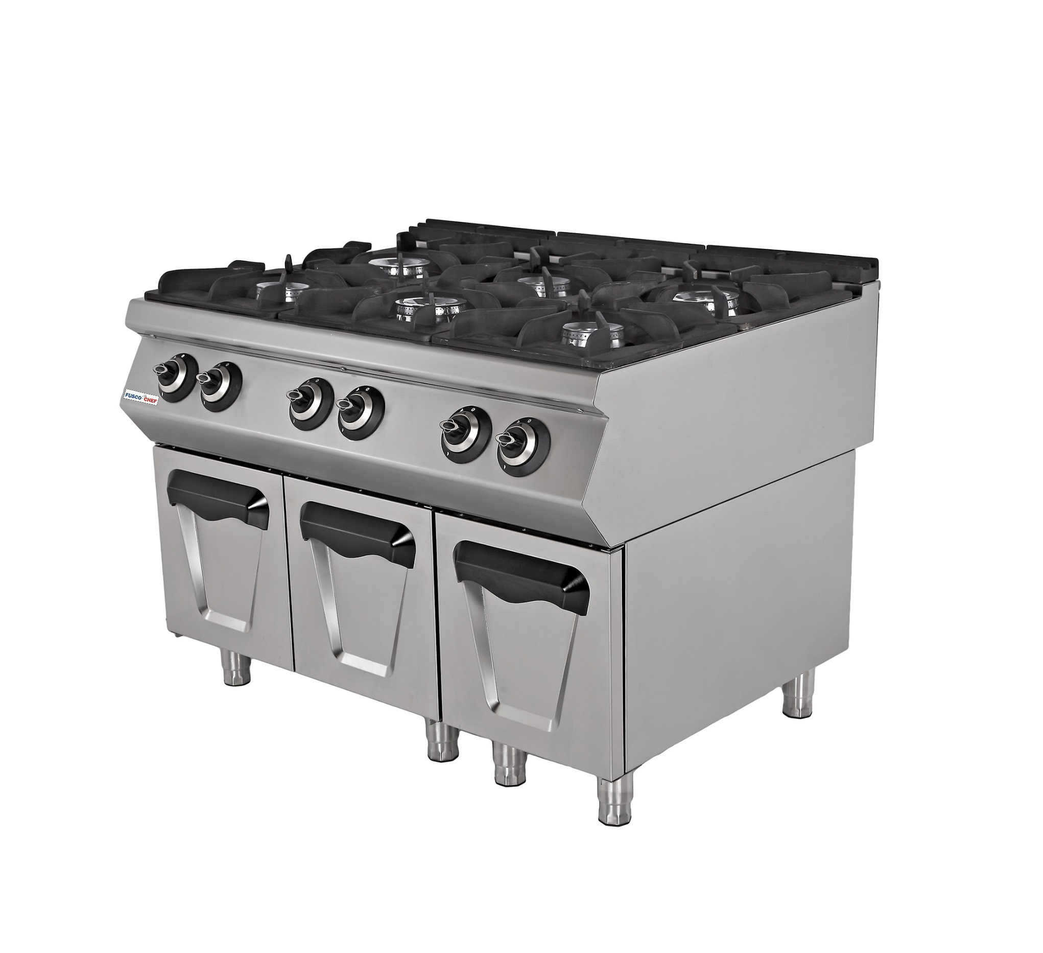 CUCINA 6 FUOCHI CON FORNO A GAS - FUSCO CHEF - linea 70