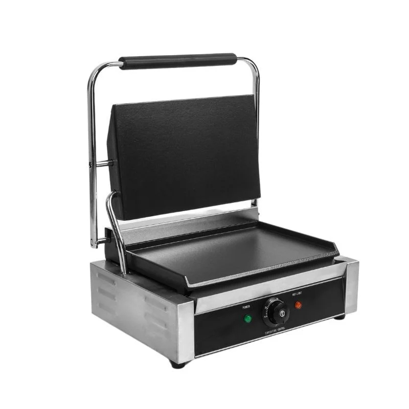 Piastra panini professionale singola in ghisa Liscia