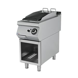 GRIGLIA PIETRA LAVICA SINGOLA A GAS – FUSCO CHEF – linea 90