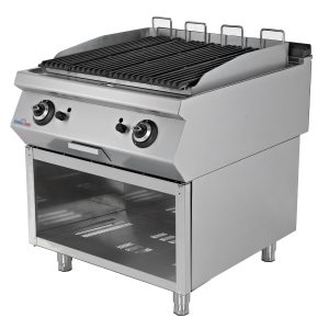 GRIGLIA PIETRA LAVICA DOPPIA A GAS – FUSCO CHEF – linea 90