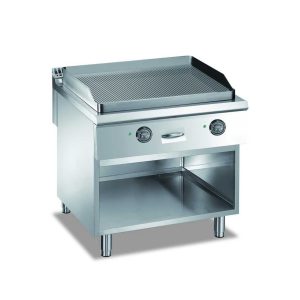 Frytop a gas rigato - 80 x 90 x 85 h