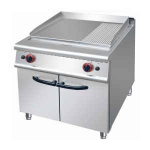 Frytop a gas liscio/rigato