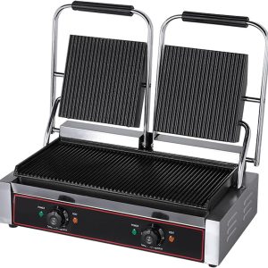 Piastra schiaccia panini in ghisa 2 braccia