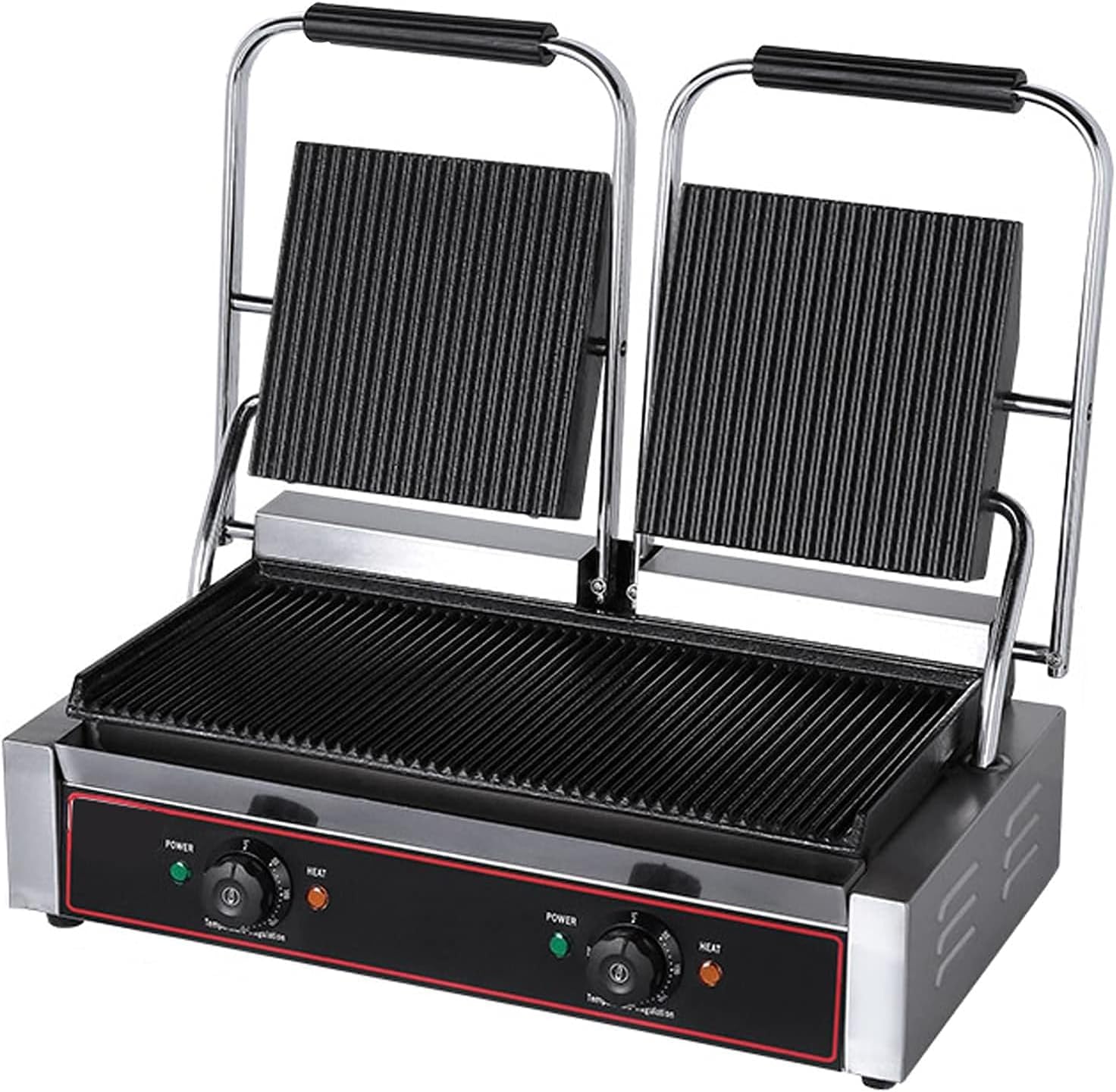 Piastra schiaccia panini in ghisa 2 braccia