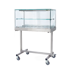Vetrina calda con carrello - 100 cm