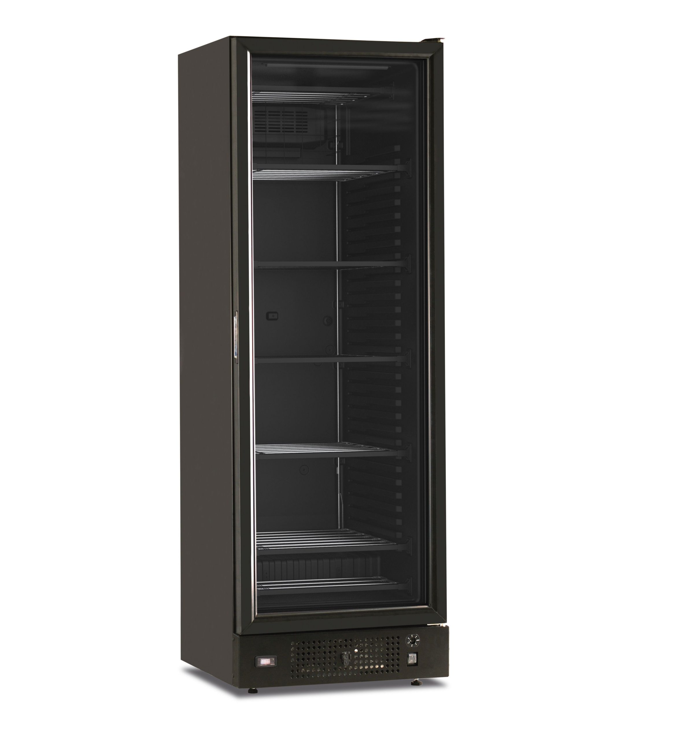 Freezer verticale statico porta battente in vetro