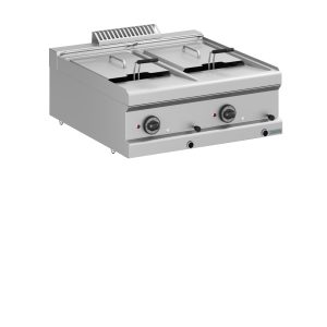 Friggitrice elettrica 2 vasche 12+12 lt d'appoggio- DXMFRE77T- Plus 700