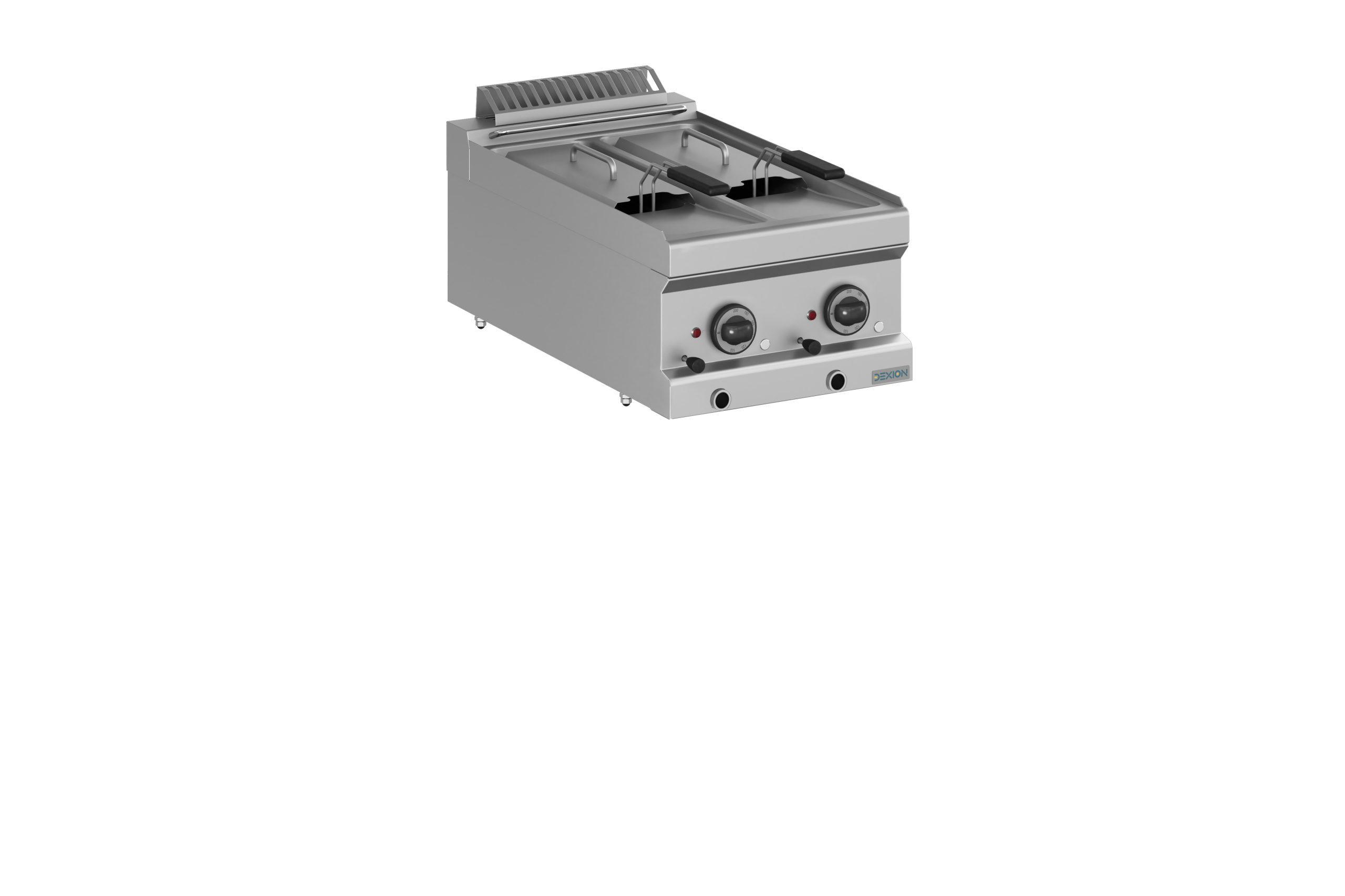 Friggitrice elettrica 2 vasche 6+6 lt d'appoggio- DXMFRE74T2V- Plus 700