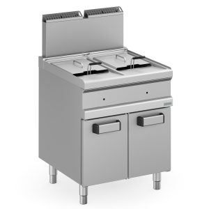Friggitrice a gas 2 vasche 14+14 lt- DXMFRG77A- Plus 700