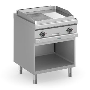 Fry Top elettrico liscia/rigata cromata - DXMFTE77ALRC - Plus 700