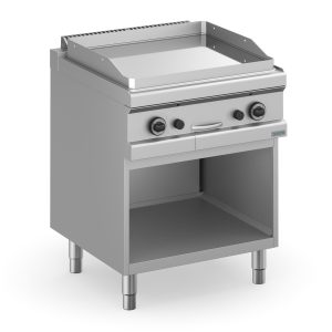 Fry Top a gas liscio cromato - DXMFTG98ALC - Plus 900