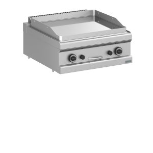 Fry Top a gas liscia cromata d'appoggio - DXMFTG77TLC- Plus 700