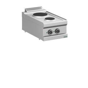 Cucina elettrica 2 piastre tonde d'appoggio - DXMPR74T- PLUS 700