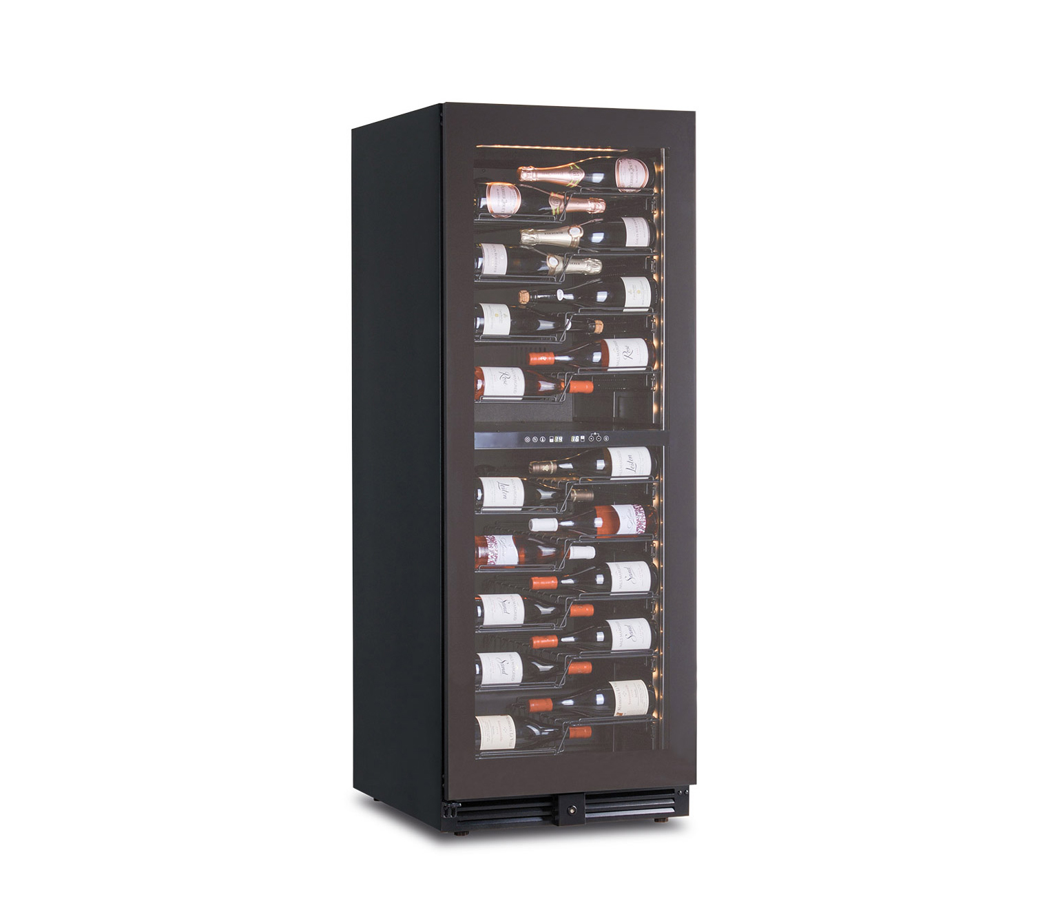 Frigo vini ventilato +2 +20 /+12 +20 - 104 bottiglie - 2 temperature