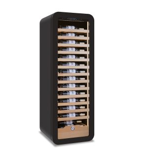 Frigo vini ventilato con porta vetro 1 temperatura - 90 bottiglie