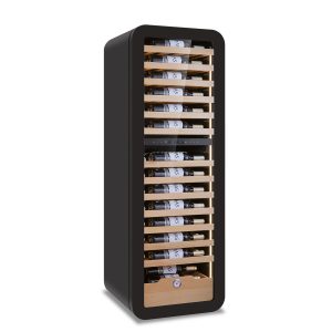 Frigo vini ventilato con porta vetro 2 temperature - 86 bottiglie