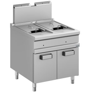 Friggitrice a gas 2 vasche 18+18 lt-DXMFRG98A - Plus 900