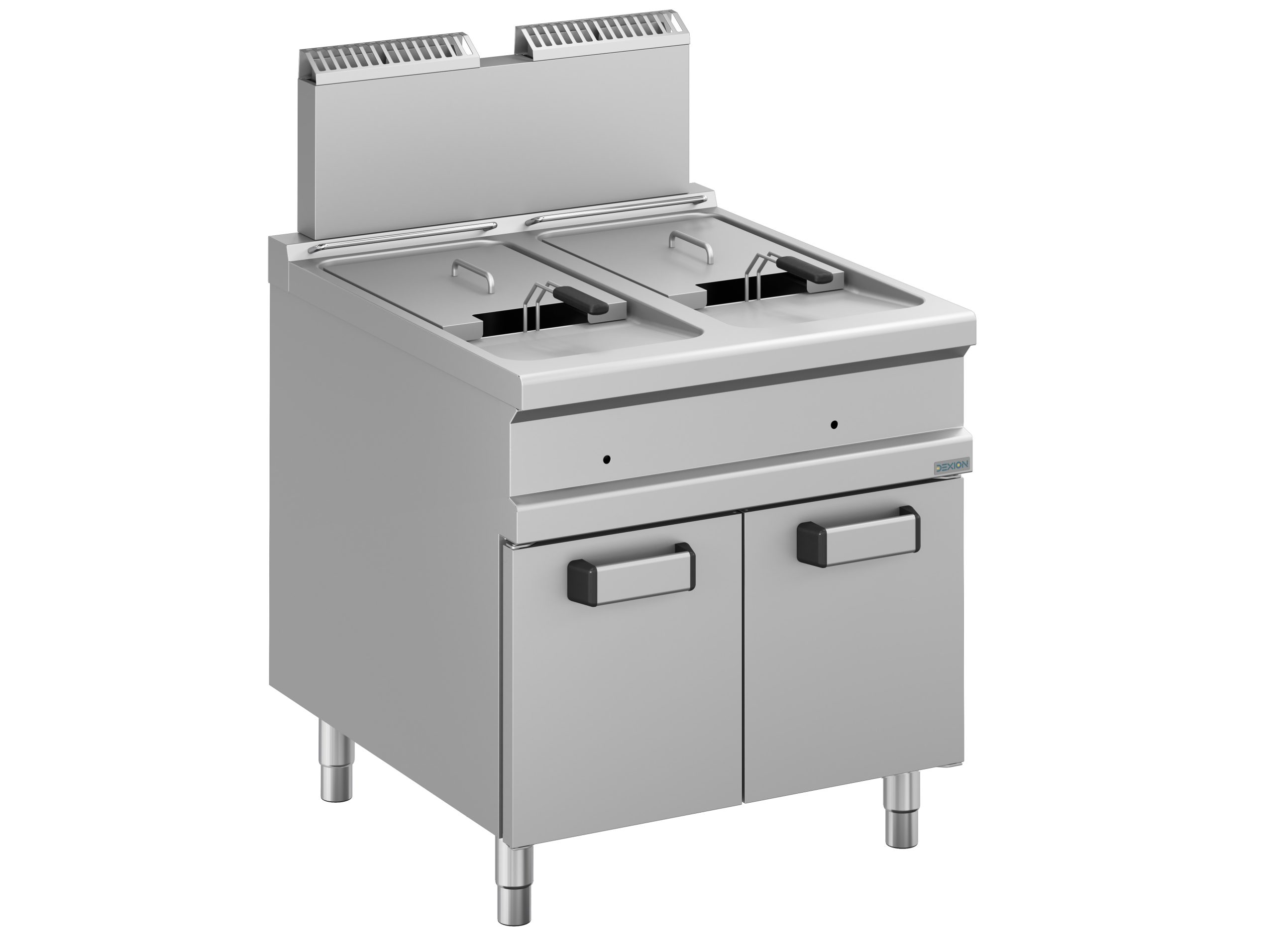 Friggitrice a gas 2 vasche 18+18 lt-DXMFRG98A - Plus 900