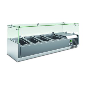 Vetrina portacondimenti refrigerata 4  vaschette