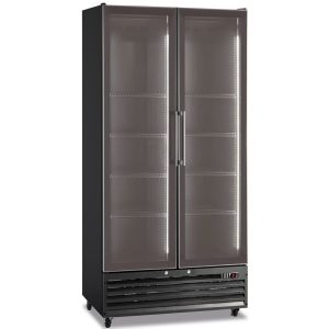 Frigo vetrina bibite ventilata doppia porta - 614 LT