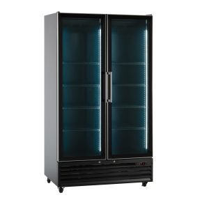 Frigo vetrina bibite ventilata doppia porta - 879 lt