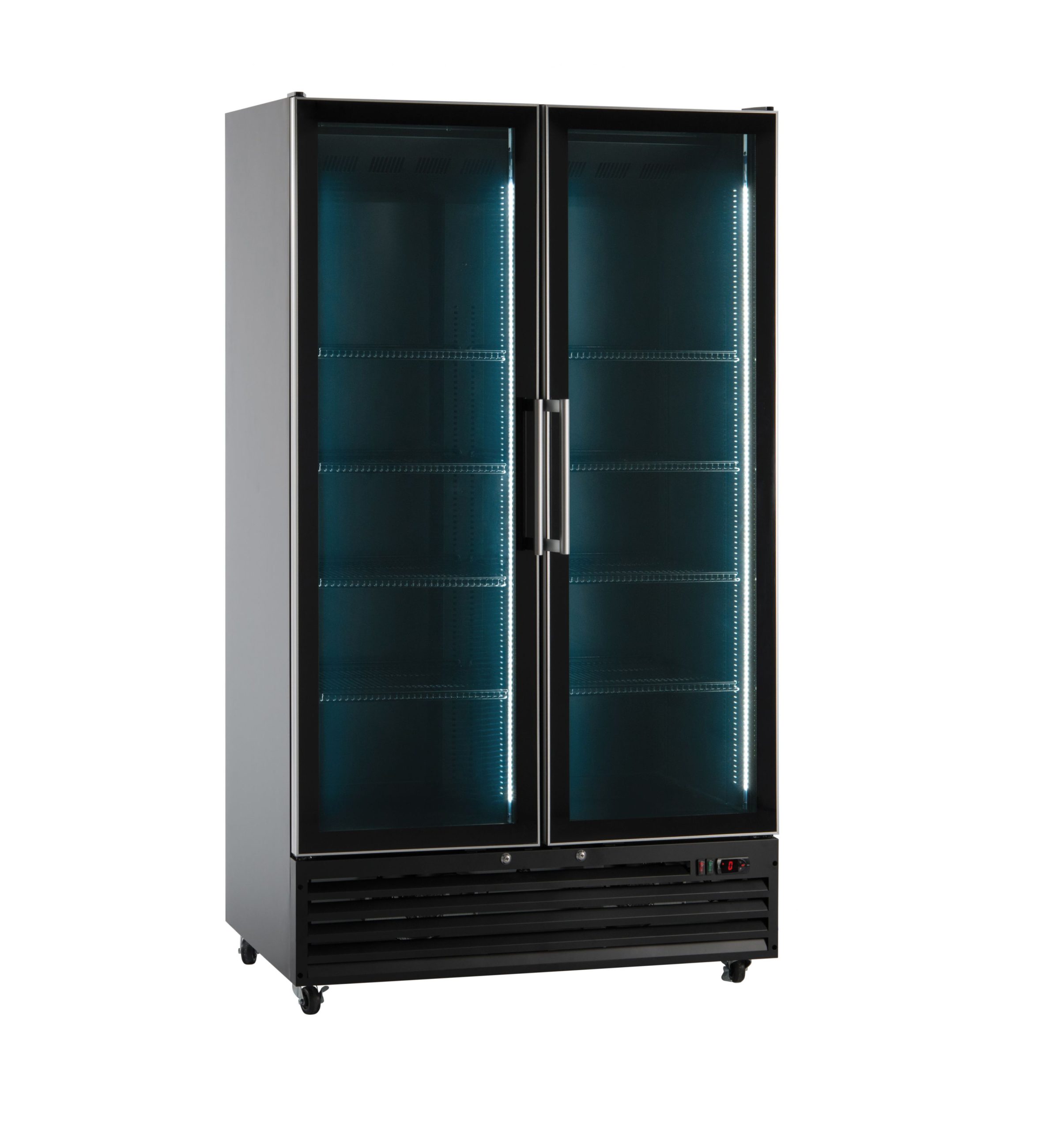 Frigo vetrina bibite ventilata doppia porta - 879 lt