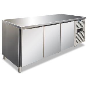 Tavolo refrigerato inox Pasticceria  - 3 porte ventilato