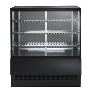 Espositore caldo con vetrocamera temperata dritta per rosticceria - gastronomia - cornetteria - 150 cm