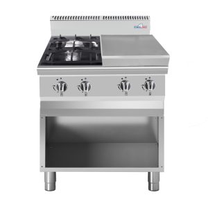 Cucina 4 fuochi Gas con piano neutro serie 90