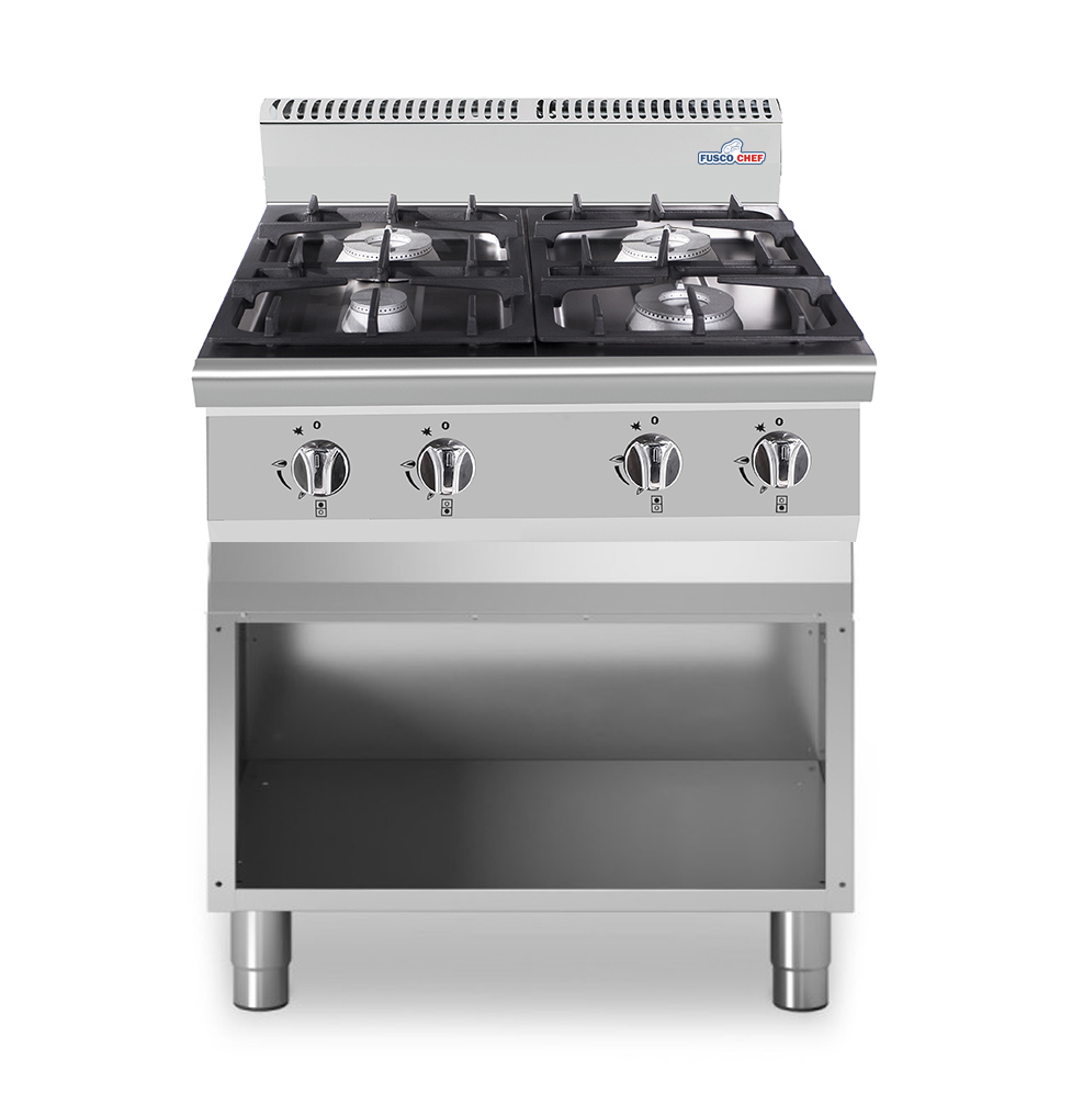 Cucina 4 fuochi Gas con piano neutro serie 90 - immagine 3