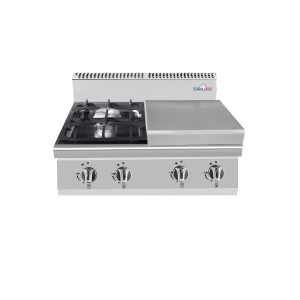 Cucina 4 fuochi Gas d'appoggio con piano neutro serie 90
