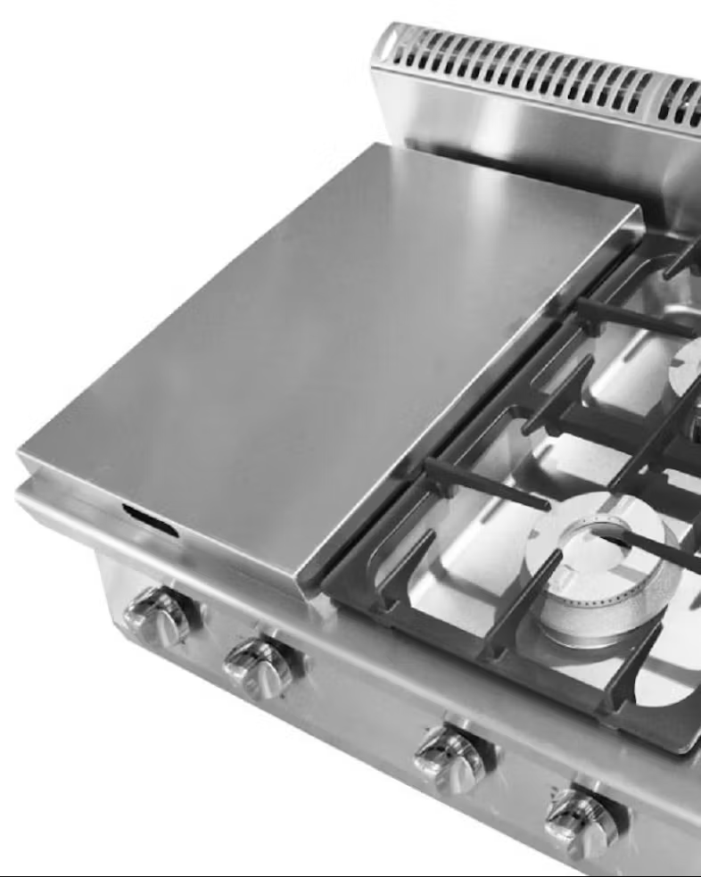 Cucina 4 fuochi Gas con piano neutro serie 90 - immagine 2