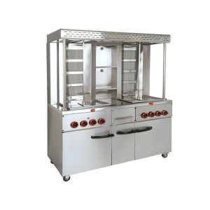 Macchina doppio kebab con mobile