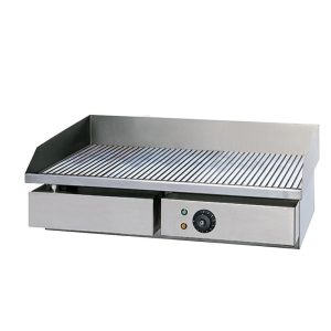 Frytop elettrico da banco rigato