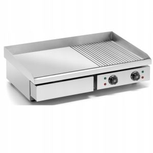 Frytop elettrico da banco liscio/rigato
